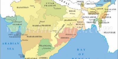 Indijas karti politisko